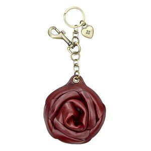 Patricia Nash - Rose Mirror Keychain Fob.  NWT.